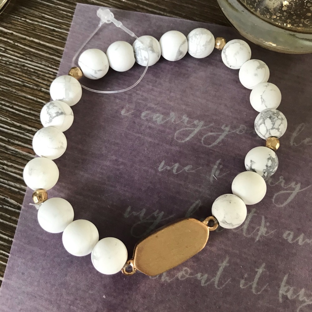 Marble bead bracelet